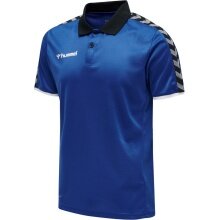 hummel Sport-Polo hmlAUTHENTIC Functional (miękki materiał jersey) Krótki rękaw ciemnoniebieski Mężczyźni