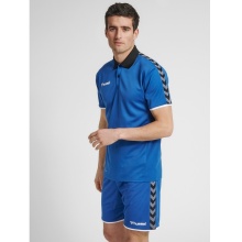 hummel Sport-Polo hmlAUTHENTIC Functional (miękki materiał jersey) Krótki rękaw ciemnoniebieski Mężczyźni