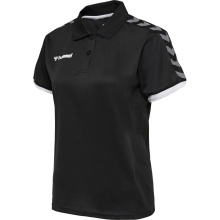 hummel Sport-Polo hmlAUTHENTIC Funkcjonalne (miękki materiał jersey) Krótki rękaw czarny/biały Damskie