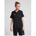 hummel Sport/Czas wolny Polo hmlGO Cotton (Bawełna) Krótki rękaw czarny Damski