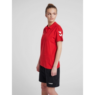 hummel Sport/Freizeit-Polo hmlGO Cotton (Bawełna) Krótki rękaw czerwony Damski