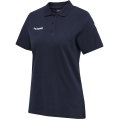 hummel Sport/Freizeit-Polo hmlGO Cotton (Bawełna) Krótki rękaw granatowy Damski