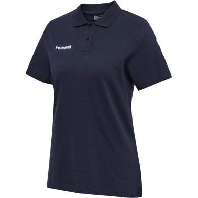 hummel Sport/Freizeit-Polo hmlGO Cotton (Bawełna) Krótki rękaw granatowy Damski