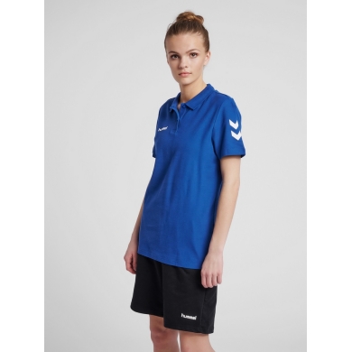 hummel Sport/Freizeit-Polo hmlGO Cotton (Bawełna) Krótki rękaw ciemnoniebieski Damski