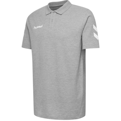 hummel Sport/Freizeit-Polo hmlGO Cotton (Bawełna) Krótki rękaw szary Dzieci