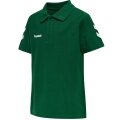 hummel Sport/Freizeit-Polo hmlGO Cotton (Bawełna) Krótki rękaw ciemnozielony Dzieci