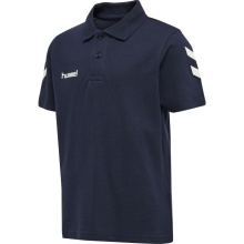 hummel Sport/Freizeit-Polo hmlGO Cotton (Bawełna) Krótki rękaw granatowy Dzieci