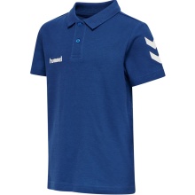 hummel Sport/Freizeit-Polo hmlGO Cotton (Bawełna) Krótki rękaw ciemnoniebieski Dzieci