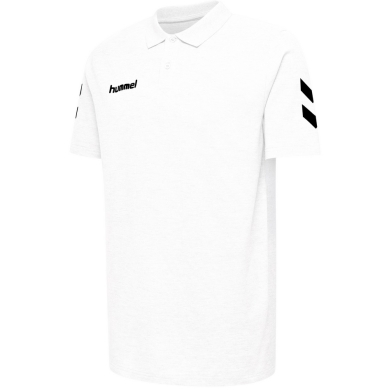 hummel Sport/Freizeit-Polo hmlGO Cotton (Bawełna) Krótki rękaw biały Dzieci