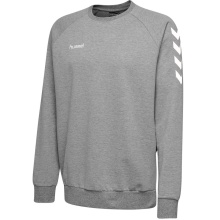 hummel Pullover Basic hmlGO Cotton Sweatshirt (Bawełna) szary dziecięcy