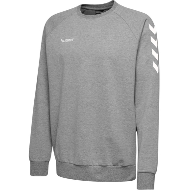 hummel Pullover Basic hmlGO Cotton Sweatshirt (Bawełna) szary dziecięcy