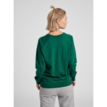 hummel Pullover Basic hmlGO Cotton Sweatshirt Big Logo (Bawełna) ciemnozielony Damski