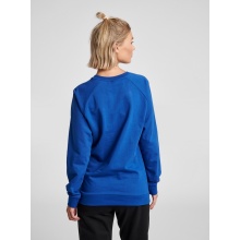 hummel Sweter Basic hmlGO Cotton Sweatshirt Duże Logo (Bawełna) granatowy Damski