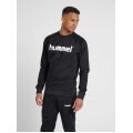 hummel Pulower Basic hmlGO Cotton Sweatshirt Big Logo (Bawełna) czarny Mężczyźni