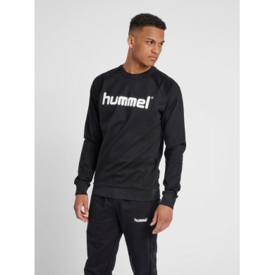 hummel Pulower Basic hmlGO Cotton Sweatshirt Big Logo (Bawełna) czarny Mężczyźni