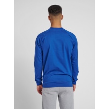 hummel Sweter Basic hmlGO Cotton Sweatshirt Duże Logo (Bawełna) ciemnoniebieski Mężczyźni