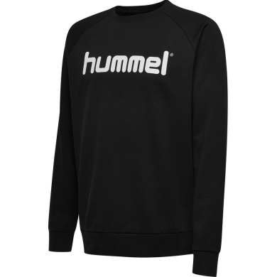 hummel Pulower Basic hmlGO Cotton Sweatshirt Duże Logo (Bawełna) czarny Dzieci