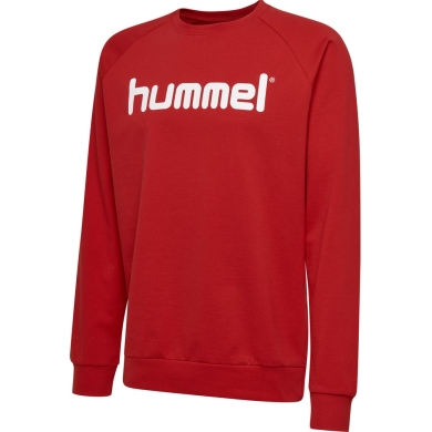 hummel Pullover Basic hmlGO Cotton Sweatshirt Big Logo (Bawełna) czerwony Dzieci