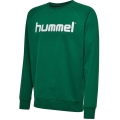 hummel Pullover Basic hmlGO Cotton Sweatshirt Big Logo (Bawełna) ciemnozielony Dzieci