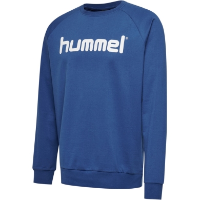 hummel Pullover Basic hmlGO Cotton Sweatshirt Big Logo (Bawełna) ciemnoniebieski Dzieci