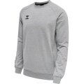 hummel Sweter hmlMOVE Grid Cotton (Bawełna) szary Mężczyźni