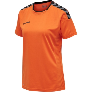 hummel Koszulka sportowa hmlAUTHENTIC Poly Jersey (lekki materiał jersey) Krótki rękaw pomarańczowy Damska