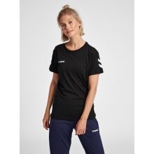 hummel Sport/Freizeit-Shirt hmlGO Cotton (Bawełna) Krótki rękaw czarny Damski