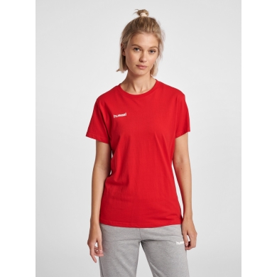 hummel Sport/Freizeit-Shirt hmlGO Cotton (Bawełna) Krótki rękaw czerwony Damski