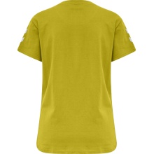 hummel Sport/Freizeit-Shirt hmlGO Cotton (Bawełna) Krótki rękaw żółty Damski