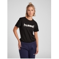 hummel Sport/Freizeit-Shirt hmlGO Cotton Big Logo (Bawełna) Krótki rękaw czarny Damski