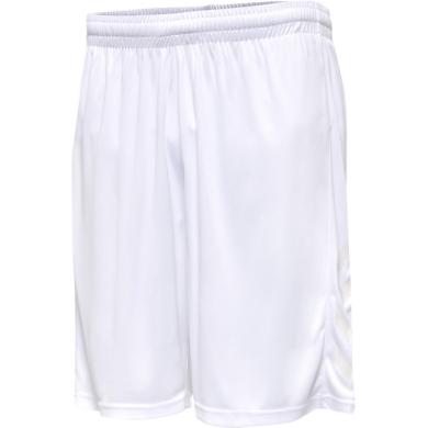 hummel Spodenki sportowe hmlCORE XK Poly Shorts (wytrzymały podwójny splot, bez bocznych kieszeni) Krótkie białe/białe Mężczyźni