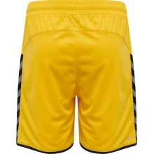 hummel Spodenki sportowe hmlAUTHENTIC Poly Shorts (lekki materiał jersey, bez bocznych kieszeni) Krótkie żółto/czarne Dzieci