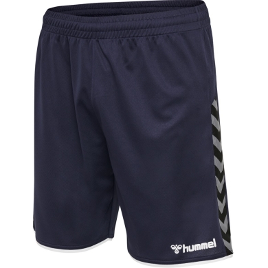 hummel Spodenki sportowe hmlAUTHENTIC Poly Shorts (lekki materiał jersey, bez bocznych kieszeni) Krótkie granatowe dziecięce