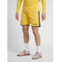 hummel Spodenki sportowe hmlAUTHENTIC Poly Shorts (lekki materiał jersey, bez bocznych kieszeni) krótkie żółto/czarne męskie