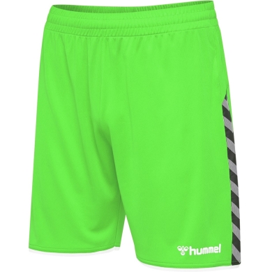 hummel Spodenki sportowe hmlAUTHENTIC Poly Shorts (lekki materiał jersey, bez bocznych kieszeni) krótkie neonowo zielone męskie