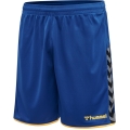 hummel Spodenki sportowe hmlAUTHENTIC Poly Shorts (lekki materiał jersey, bez bocznych kieszeni) krótkie niebiesko/żółte męskie