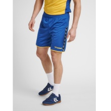 hummel Spodenki sportowe hmlAUTHENTIC Poly Shorts (lekki materiał jersey, bez bocznych kieszeni) krótkie niebiesko/żółte męskie