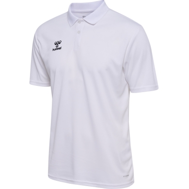 hummel Sport-Polo hmlESSENTIAL (100% rec. poliester) Krótki rękaw biały Mężczyźni