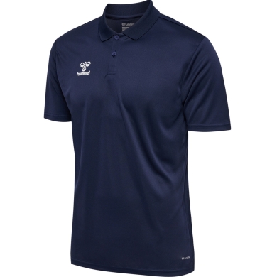 hummel Sport-Polo hmlESSENTIAL (100% rec. poliester) Krótki rękaw granatowy Mężczyźni