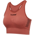 hummel Sport-Bra Seamless Rundhals bezszwowy (szybkoschnący, lekki) brązowy Damski