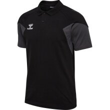 hummel Sport/Czas wolny Polo hmlTRAVEL (Bawełna/Poliester) Krótki rękaw czarny Mężczyźni