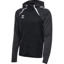 hummel Sportowa kurtka treningowa hmlLEAD 2.0 Zip Hoodie (wysoka oddychalność, szybkoschnąca) czarna męska