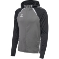 hummel Sportowa kurtka treningowa hmlLEAD 2.0 Zip Hoodie (wysoka oddychalność, szybkoschnąca) szaro/czarna Mężczyźni