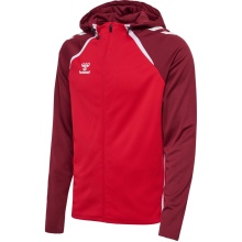 hummel Sportowa kurtka treningowa hmlLEAD 2.0 Zip Hoodie (wysoka oddychalność, szybkoschnąca) czerwona Męska