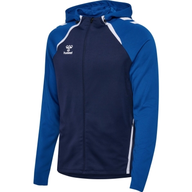 hummel Sportowa kurtka treningowa hmlLEAD 2.0 Zip Hoodie (wysoka oddychalność, szybkoschnąca) granatowa/ciemnoniebieska Mężczyźni