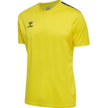 hummel Sportowa koszulka hmlAUTHENTIC Jersey (100% poliester) Krótki rękaw żółta Mężczyźni