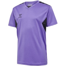 hummel Koszulka sportowa hmlAUTHENTIC Jersey (100% poliester) Krótki rękaw fioletowo/czarna Dzieci