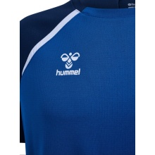 hummel T-shirt sportowy hmlLEAD 2.0 Jersey (recyklingowany poliester, szybkoschnący) niebieski/marynarski męski