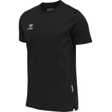 hummel Koszulka sportowa hmlMOVE Grid Cotton (100% bawełna) Krótki rękaw czarna Mężczyźni