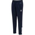 hummel Spodnie sportowe hmlCORE XK Poly Pants (Materiał poliestrowy, z kieszeniami na zamek błyskawiczny) Długie granatowe dziecięce